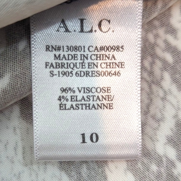 A.L.C. Beale Snakeskin Cutout Maxi Dress Womens 10 Sleeveless Cocktail Party - Picture 13 of 13